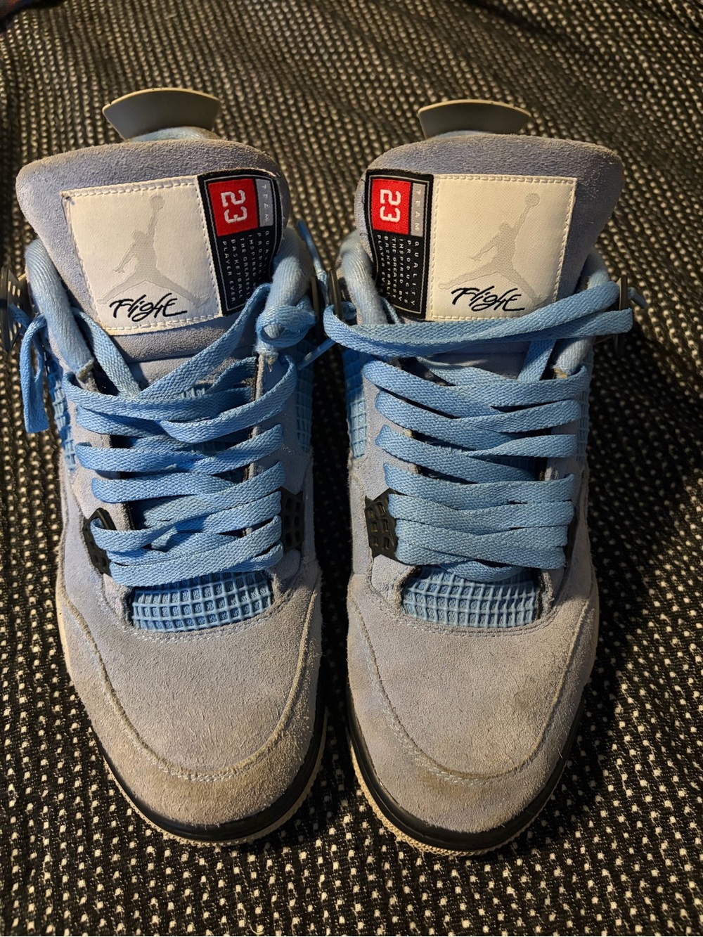 Nike Air Jordan 4 Retro University UNC Blue Black Men's Sz 10.5